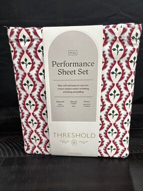 Threshold Performance Sheet Set - Red, White & Green Pattern